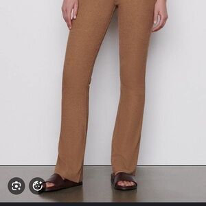 Frame rib sweater pant-caf Âu lait